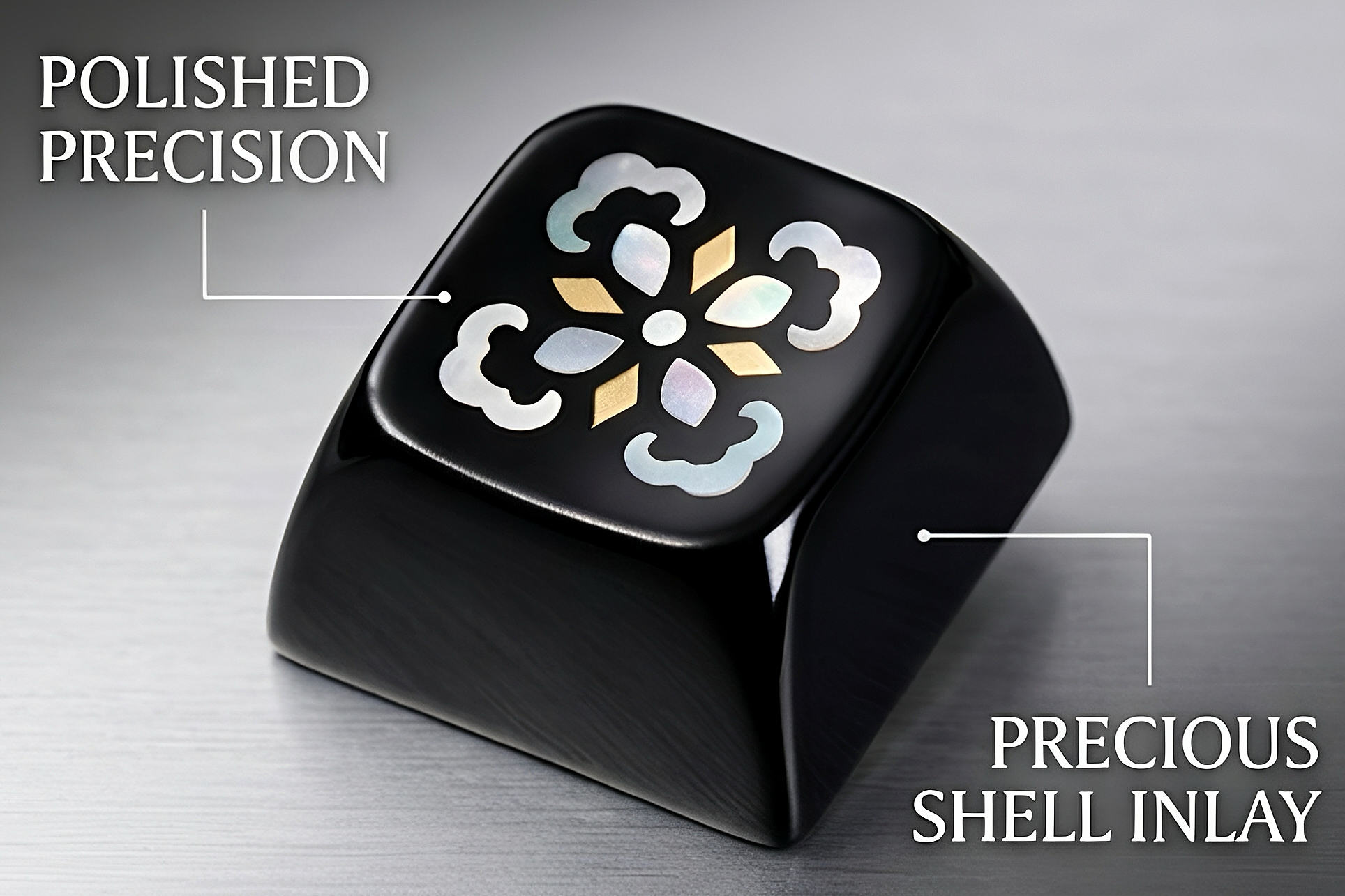 Mother of Pearl Mosaic Inlay Artisan Keycap, Traditional Shell Inlay Craft XDA Profile Keycap Compatible With Cherry MX Gateron Kailh All MX Mechanical Keyboard Switches - Image 15
