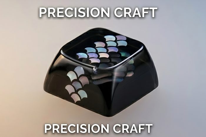 Mother of Pearl Mosaic Inlay Artisan Keycap, Traditional Shell Inlay Craft XDA Profile Keycap Compatible With Cherry MX Gateron Kailh All MX Mechanical Keyboard Switches - Image 40