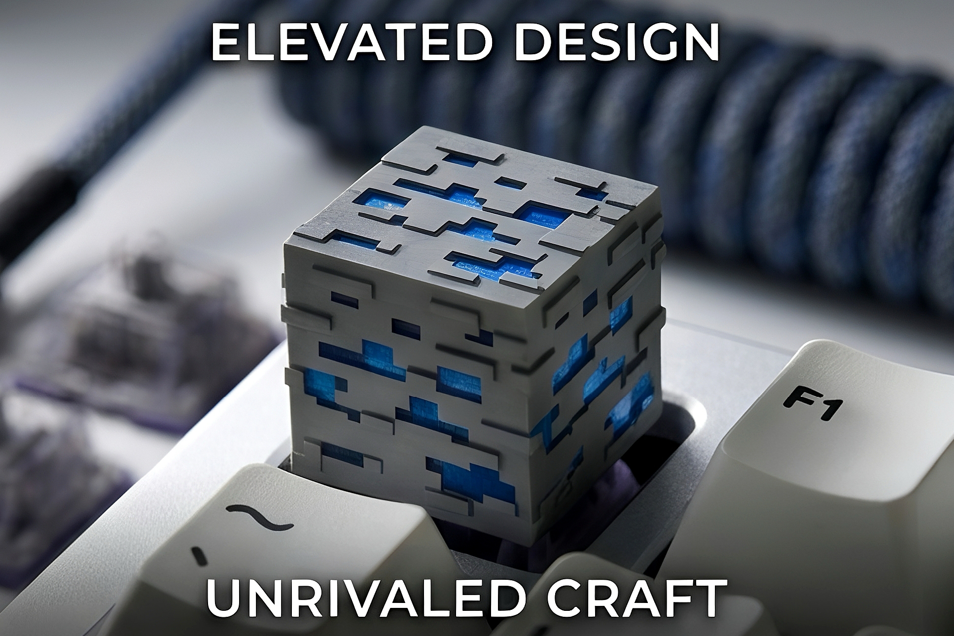 3D Sculpted Minecraft Themed Artisan Keycap, Handmade Game Block Character Keycap Compatible With All MX Mechanical Keyboard Switches, Ideal For ESC R4 Position - Image 75