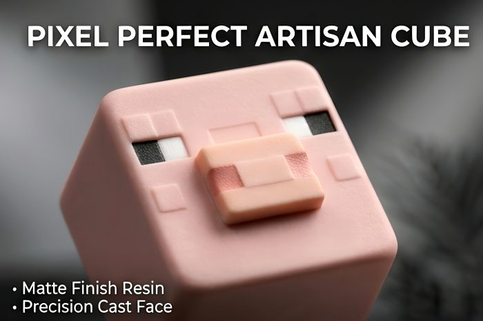 3D Sculpted Minecraft Themed Artisan Keycap, Handmade Game Block Character Keycap Compatible With All MX Mechanical Keyboard Switches, Ideal For ESC R4 Position - Image 30