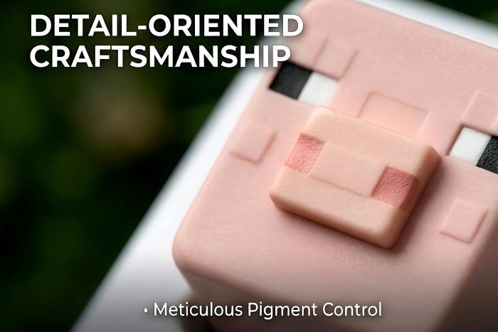 3D Sculpted Minecraft Themed Artisan Keycap, Handmade Game Block Character Keycap Compatible With All MX Mechanical Keyboard Switches, Ideal For ESC R4 Position - Image 31