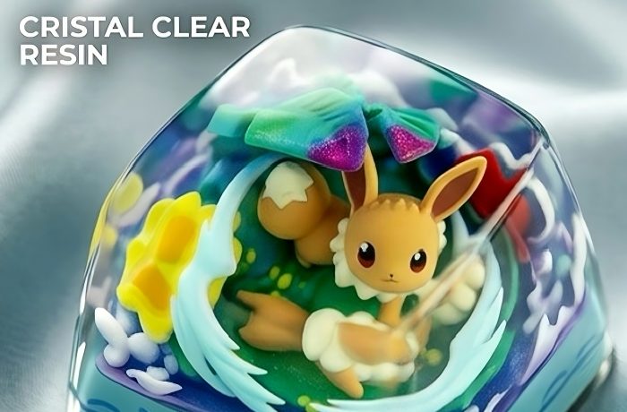 Pokemon 3D Resin Diorama Artisan Keycap, Handmade Scene Landscape Character Keycap For MX Mechanical Keyboard Switches - Image 33